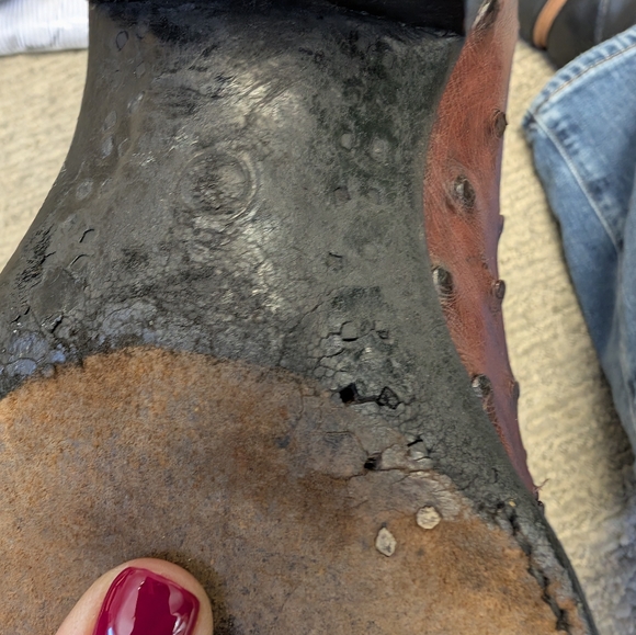 NOCONA Oxblood and Black Western Boots - Picture 10 of 14